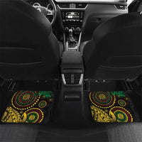 Vanuatu Personalized Aboriginal Arts Car Mats Turtle and Iguana Special - Polynesian Pride
