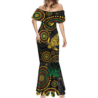 Vanuatu Personalized Aboriginal Arts Mermaid Dress Turtle and Iguana Special - Polynesian Pride
