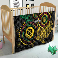 Vanuatu Personalized Aboriginal Arts Quilt Turtle and Iguana Special - Polynesian Pride