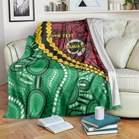 Vanuatu Personalized Tribal Blanket Aboriginal Inspired Mix Style - Polynesian Pride