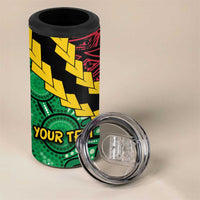 Vanuatu Personalized Tribal 4 in 1 Can Cooler Tumbler Aboriginal Inspired Mix Style - Polynesian Pride