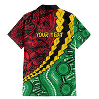 Vanuatu Personalized Tribal Family Matching Mermaid Dress and Hawaiian Shirt Aboriginal Inspired Mix Style - Polynesian Pride