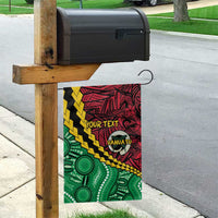 Vanuatu Personalized Tribal Garden Flag Aboriginal Inspired Mix Style - Polynesian Pride