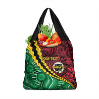 Vanuatu Personalized Tribal Grocery Bag Aboriginal Inspired Mix Style LT7 1-pack One Size Colorful - Polynesian Pride