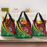 Vanuatu Personalized Tribal Grocery Bag Aboriginal Inspired Mix Style LT7 3-pack One Size Colorful - Polynesian Pride