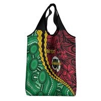 Vanuatu Personalized Tribal Grocery Bag Aboriginal Inspired Mix Style LT7 - Polynesian Pride