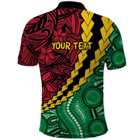Vanuatu Personalized Tribal Polo Shirt Aboriginal Inspired Mix Style - Polynesian Pride