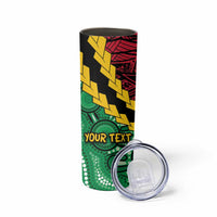Vanuatu Personalized Tribal Skinny Tumbler Aboriginal Inspired Mix Style LT7 - Polynesian Pride