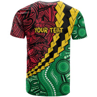 Vanuatu Personalized Tribal T Shirt Aboriginal Inspired Mix Style - Polynesian Pride