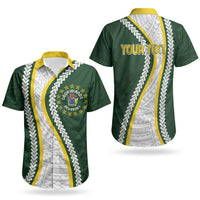 Cook Islands Rugby Personalized Avaiki Couples Matching Puletasi and Hawaiian Shirt GO Kuki