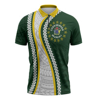 Cook Islands Rugby Personalized Avaiki Zipper Polo Shirt GO Kuki
