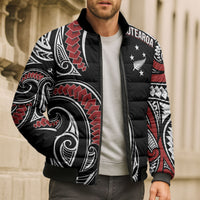 New Zealand Darts Personalized Hei Manaia Bomber Puffer Jacket Classic Kowhaiwhai