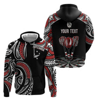 New Zealand Darts Personalized Hei Manaia Hoodie Classic Kowhaiwhai LT7 - Polynesian Pride