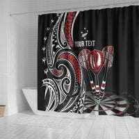 New Zealand Darts Personalized Hei Manaia Shower Curtain Classic Kowhaiwhai