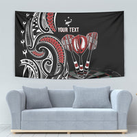New Zealand Darts Personalized Hei Manaia Tapestry Classic Kowhaiwhai LT7 - Polynesian Pride