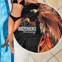 Papua New Guinea Beach Blanket Grunge Style 49th Independence Anni