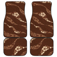 Aloha Hawaii Floral Tapa Car Mats Patchwork Mocha - Polynesian Pride