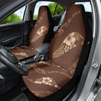 Aloha Hawaii Floral Tapa Car Seat Cover Patchwork Mocha - Polynesian Pride