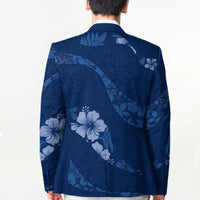 Aloha Hawaii Floral Tapa Blazer Patchwork Navy - Polynesian Pride