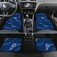 Aloha Hawaii Floral Tapa Car Mats Patchwork Navy - Polynesian Pride