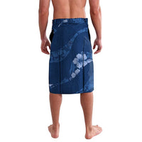 Aloha Hawaii Floral Tapa Lavalava Patchwork Navy - Polynesian Pride
