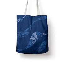 Aloha Hawaii Floral Tapa Tote Bag Patchwork Navy - Polynesian Pride