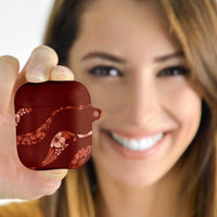 Aloha Hawaii Floral Tapa AirPods Case Patchwork Crimson LT7 Crimson - Polynesian Pride