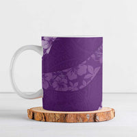 Aloha Hawaii Floral Tapa Ceramic Mug Patchwork Violet - Polynesian Pride