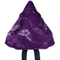 Aloha Hawaii Floral Tapa Cloak Patchwork Violet - Polynesian Pride