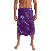 Aloha Hawaii Floral Tapa Lavalava Patchwork Violet - Polynesian Pride