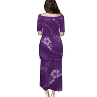 Aloha Hawaii Floral Tapa Puletasi Patchwork Violet - Polynesian Pride