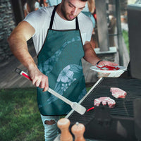 Aloha Hawaii Floral Tapa Apron Patchwork Teal - Polynesian Pride