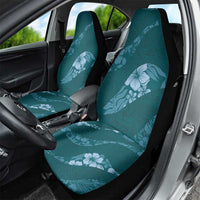 Aloha Hawaii Floral Tapa Car Seat Cover Patchwork Teal - Polynesian Pride