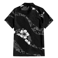 Aloha Hawaii Floral Tapa Family Matching Mermaid Dress and Hawaiian Shirt Patchwork Charcoal - Polynesian Pride