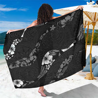 Aloha Hawaii Floral Tapa Sarong Patchwork Charcoal - Polynesian Pride