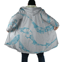 Aloha Hawaii Floral Tapa Cloak Patchwork Turquoise - Polynesian Pride