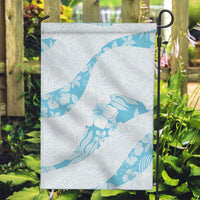 Aloha Hawaii Floral Tapa Garden Flag Patchwork Turquoise - Polynesian Pride