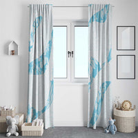 Aloha Hawaii Floral Tapa Window Curtain Patchwork Turquoise - Polynesian Pride