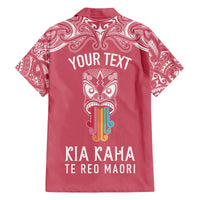 personalised-kia-kaha-te-reo-maori-kid-hawaiian-shirt-hei-tiki-mix-koru-pink