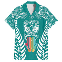 personalised-kia-kaha-te-reo-maori-family-matching-tank-maxi-dress-and-hawaiian-shirt-hei-tiki-mix-koru-teal