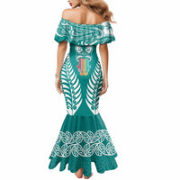 personalised-kia-kaha-te-reo-maori-mermaid-dress-hei-tiki-mix-koru-teal