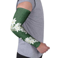 Ia Orana Tahiti Tiare Arm Sleeves Sage Green Lei - Polynesian Pride