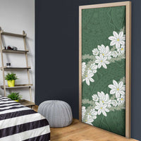 Ia Orana Tahiti Tiare Door Cover Sage Green Lei - Polynesian Pride