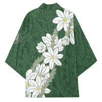 Ia Orana Tahiti Tiare Kimono Sage Green Lei - Polynesian Pride