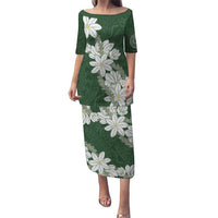 Ia Orana Tahiti Tiare Puletasi Sage Green Lei - Polynesian Pride