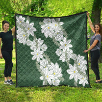 Ia Orana Tahiti Tiare Quilt Sage Green Lei - Polynesian Pride