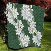 Ia Orana Tahiti Tiare Quilt Sage Green Lei - Polynesian Pride