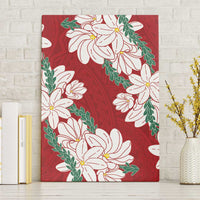 Ia Orana Tahiti Tiare Canvas Wall Art Crimson Lei - Polynesian Pride