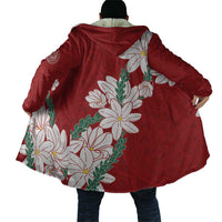 Ia Orana Tahiti Tiare Cloak Crimson Lei - Polynesian Pride