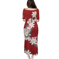Ia Orana Tahiti Tiare Puletasi Crimson Lei - Polynesian Pride